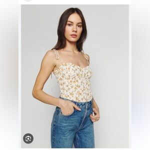 Reformation Novena Top—Floral Print Size 6